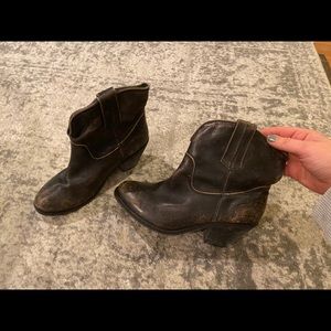 Corral distressed booties. Size 8
